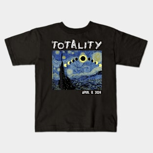 Solar Eclipse 2024 Totality April 8 Wo s Kids T-Shirt